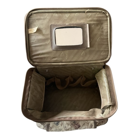 Jordache Travel Bag & Train Case Set Floral Tapestry Print Vintage Luggage - Picture 12 of 13